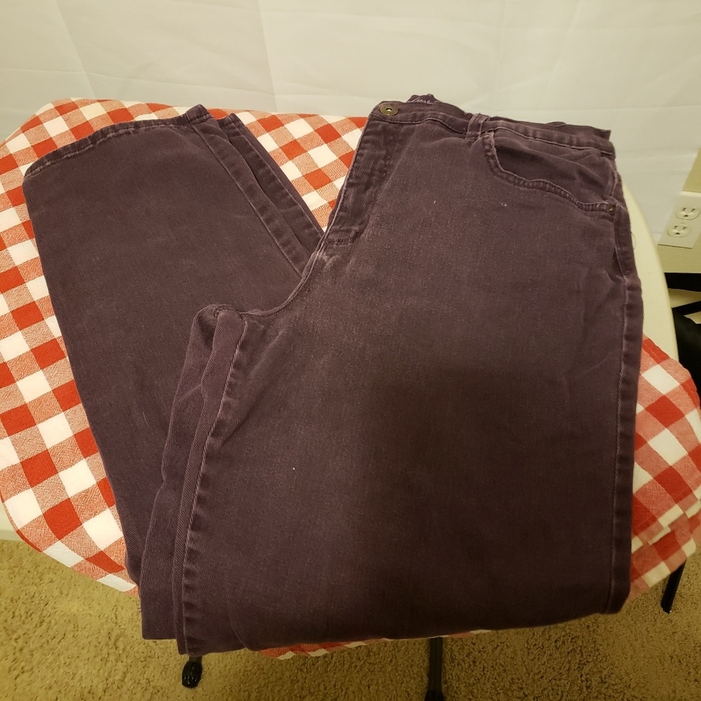 Purple Gloria Vanderbilt Women Missy Jeans Size 16‎
